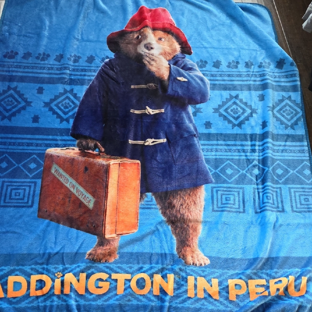 Blue Paddington Bear Blanket 5/$15